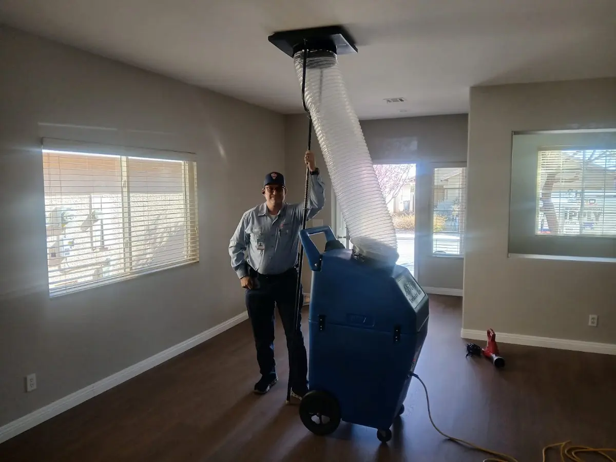 Professional Dryer Vent Cleaning work inside a Hurley home